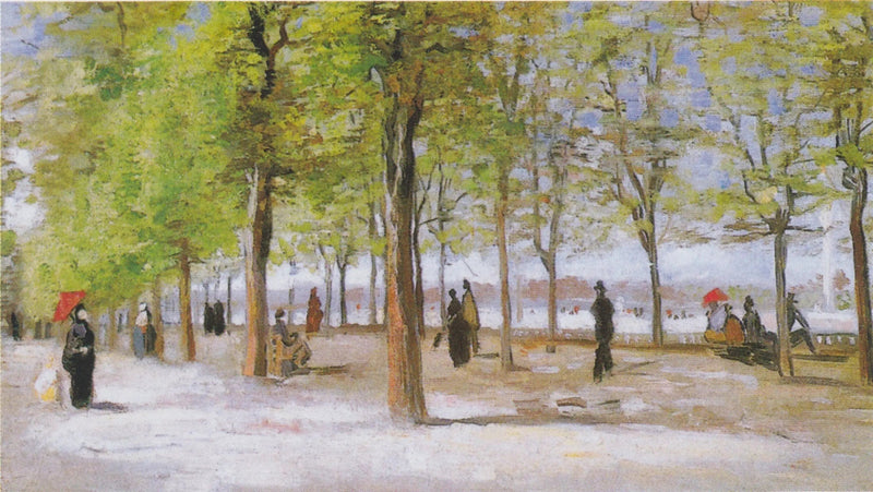 Promenerare i Luxemburgträdgården - Vincent van Gogh