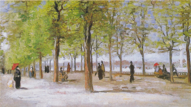 Promenerare i Luxemburgträdgården - Vincent van Gogh