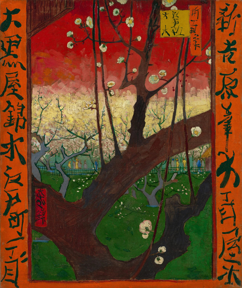 Prun i blom, efter Hiroshige - Vincent van Gogh