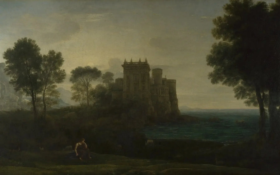 Psyche framför kärleks palats - Claude Lorrain