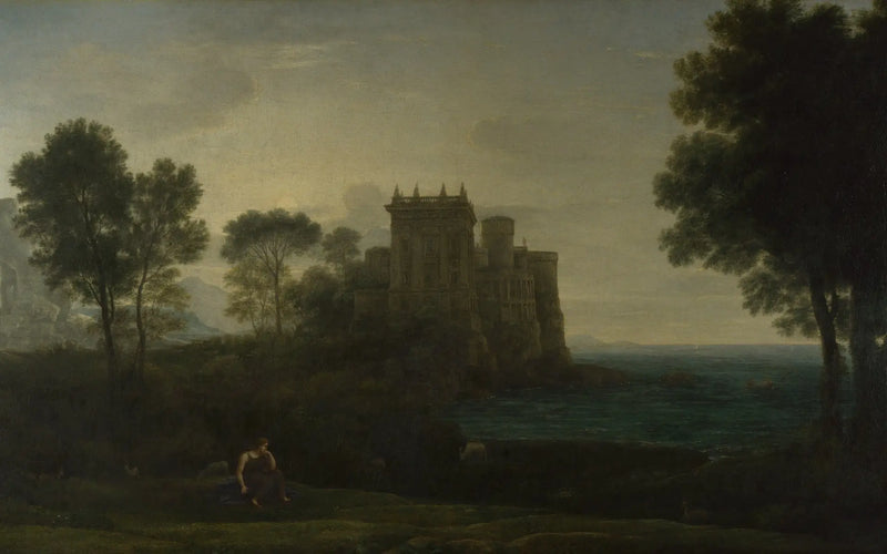 Psyche framför kärleks palats - Claude Lorrain