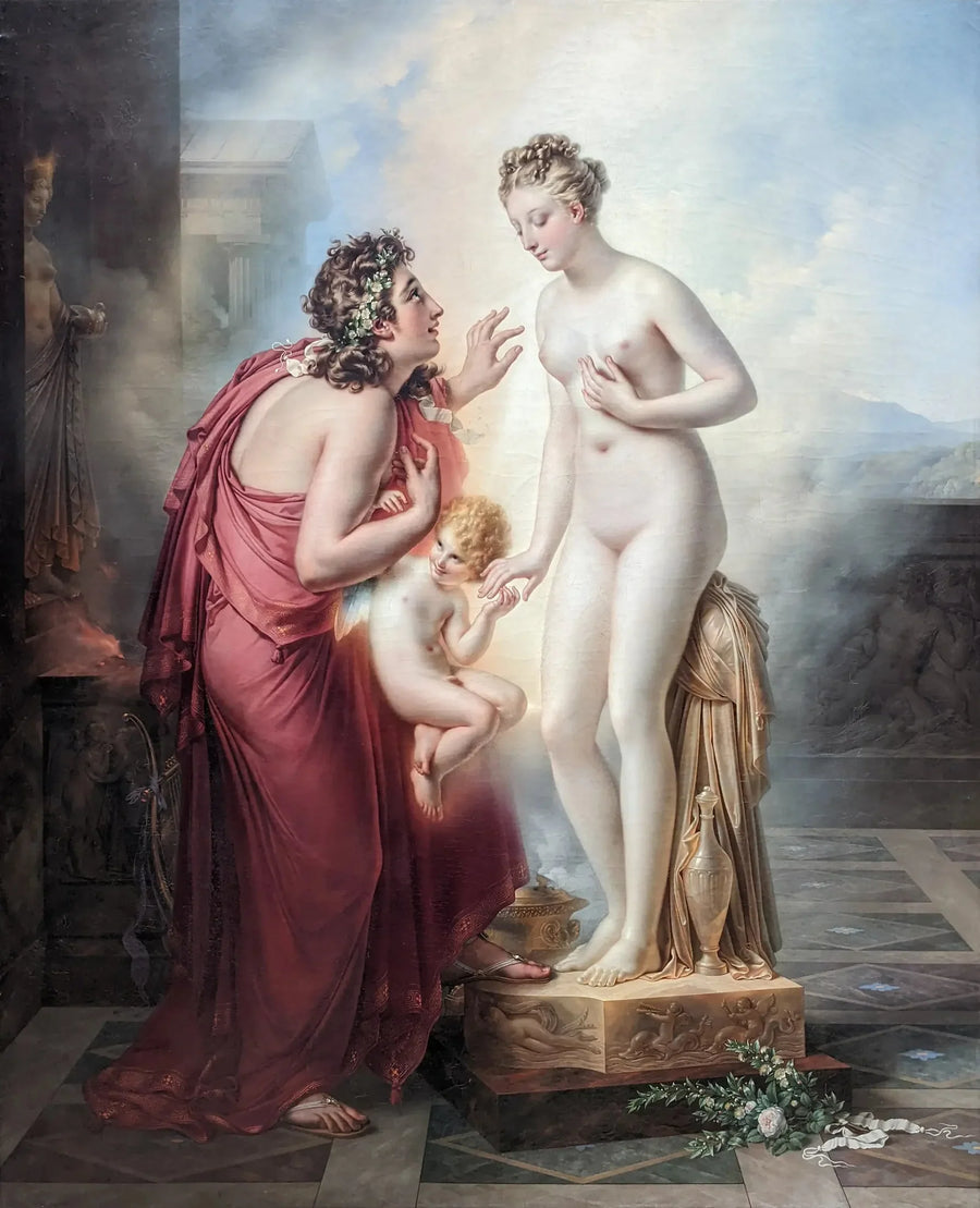 Pygmalion förälskad i sin staty - Anne-Louis Girodet