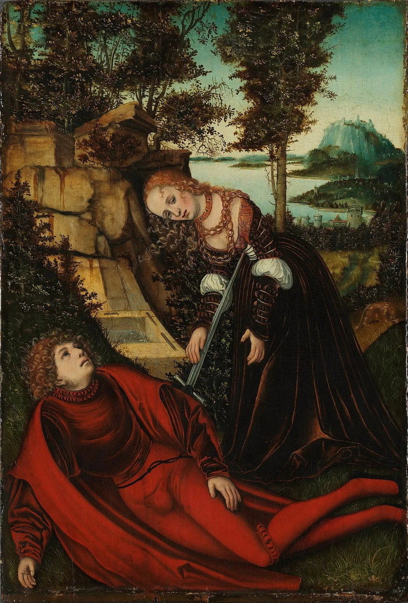 Pyramus och Thisbé - Lucas Cranach den äldre