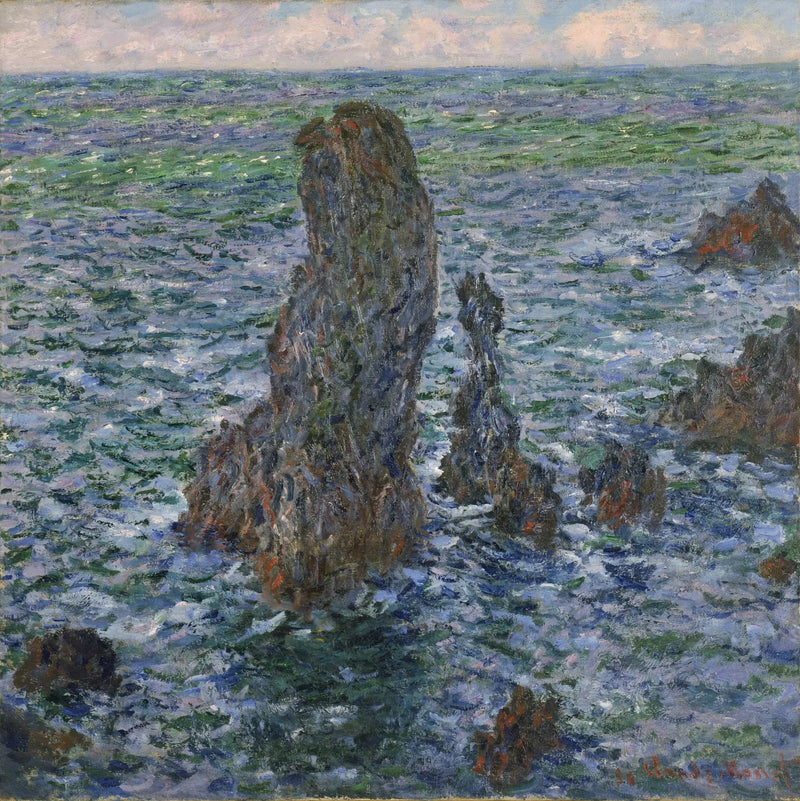 Pyramiderna i Port-Coton W1087 - Claude Monet