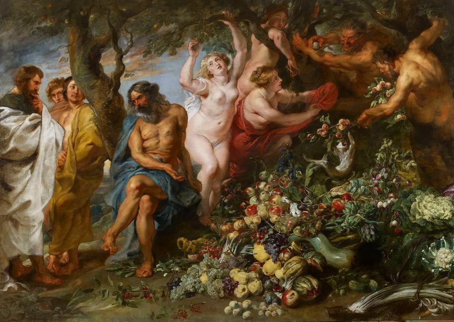 Pythagoras förespråkar vegetarism - Peter Paul Rubens