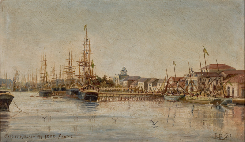Quai du marché à Santos - Benedito Calixto