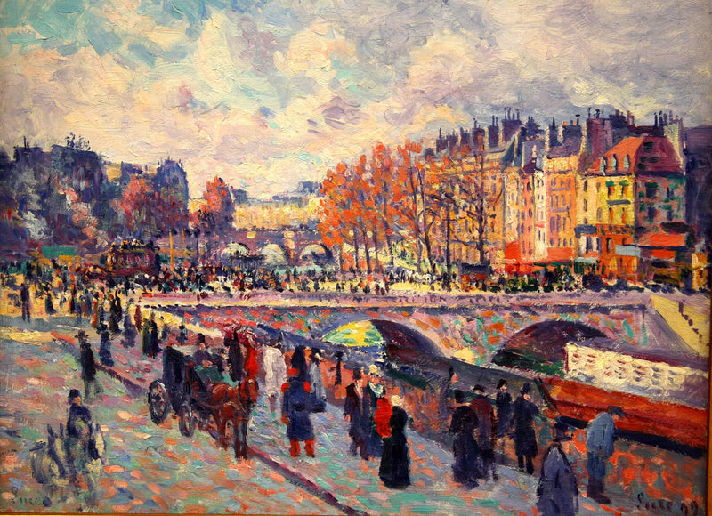 Seine kajer i Paris - Maximilien Luce