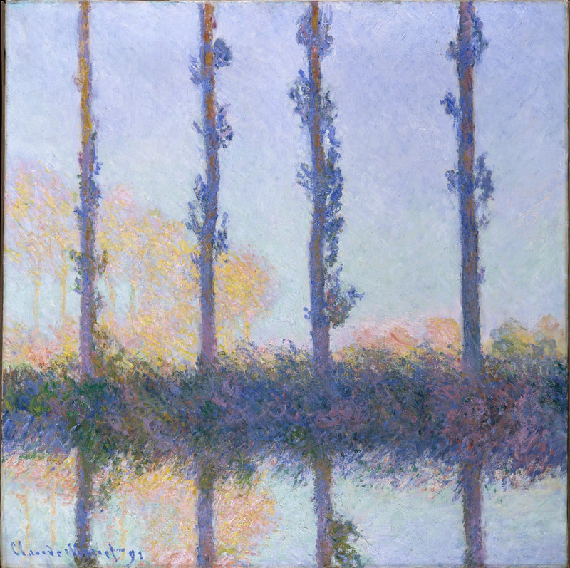 De fyra träden - Claude Monet