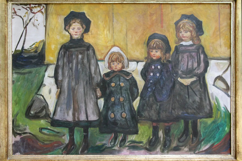 Fyra Flickor i Åsgårdstrand - Edvard Munch