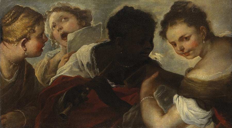 Fyra musikerinnor - Luca Giordano
