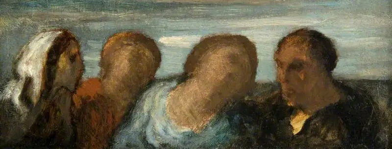 Fyra huvuden - Honoré Daumier