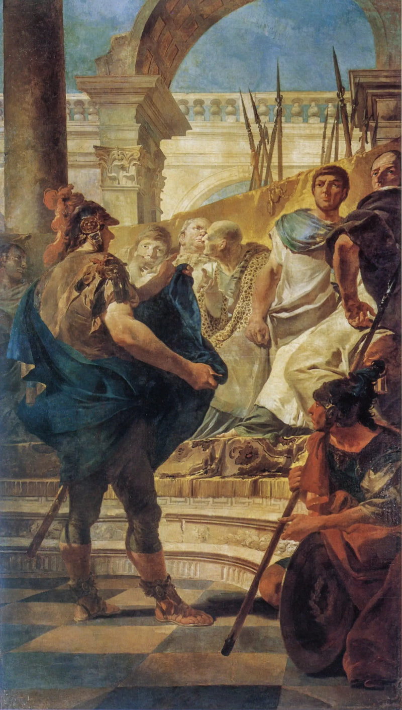Quintus Fabius Maximus inför Kartagos senat - Giovanni Battista Tiepolo