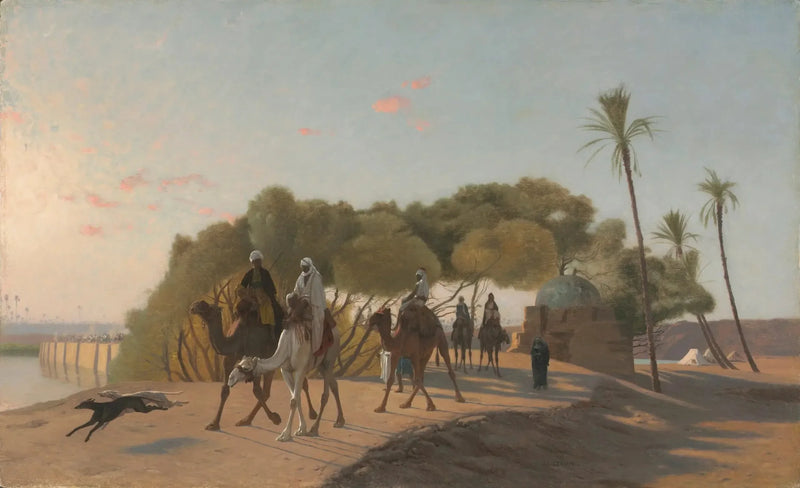 Lämna oasen - Jean-Léon Gérôme