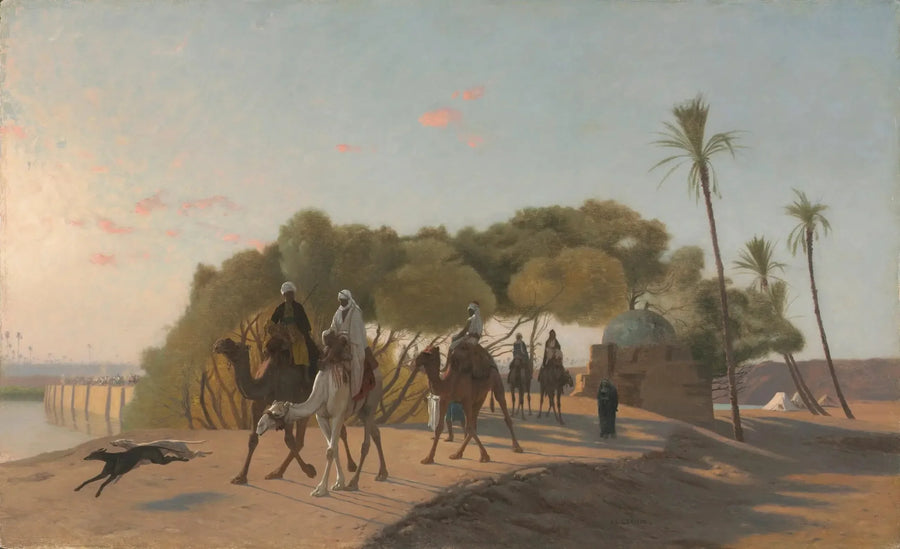 Lämna oasen - Jean-Léon Gérôme