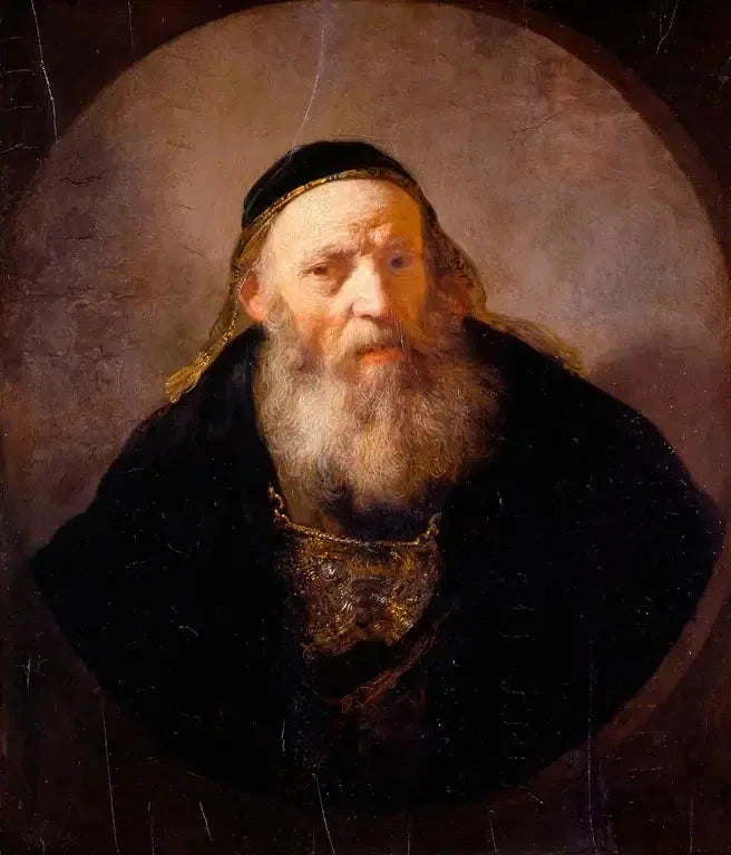 Un rabbin coiffé d’un bonnet — Rembrandt