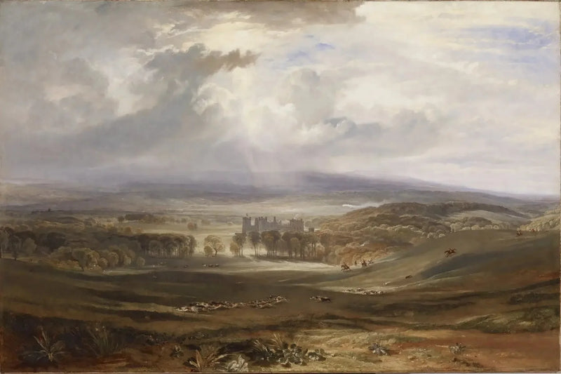 Raby Castle, säte för earl av Darlington - J. M. W. Turner