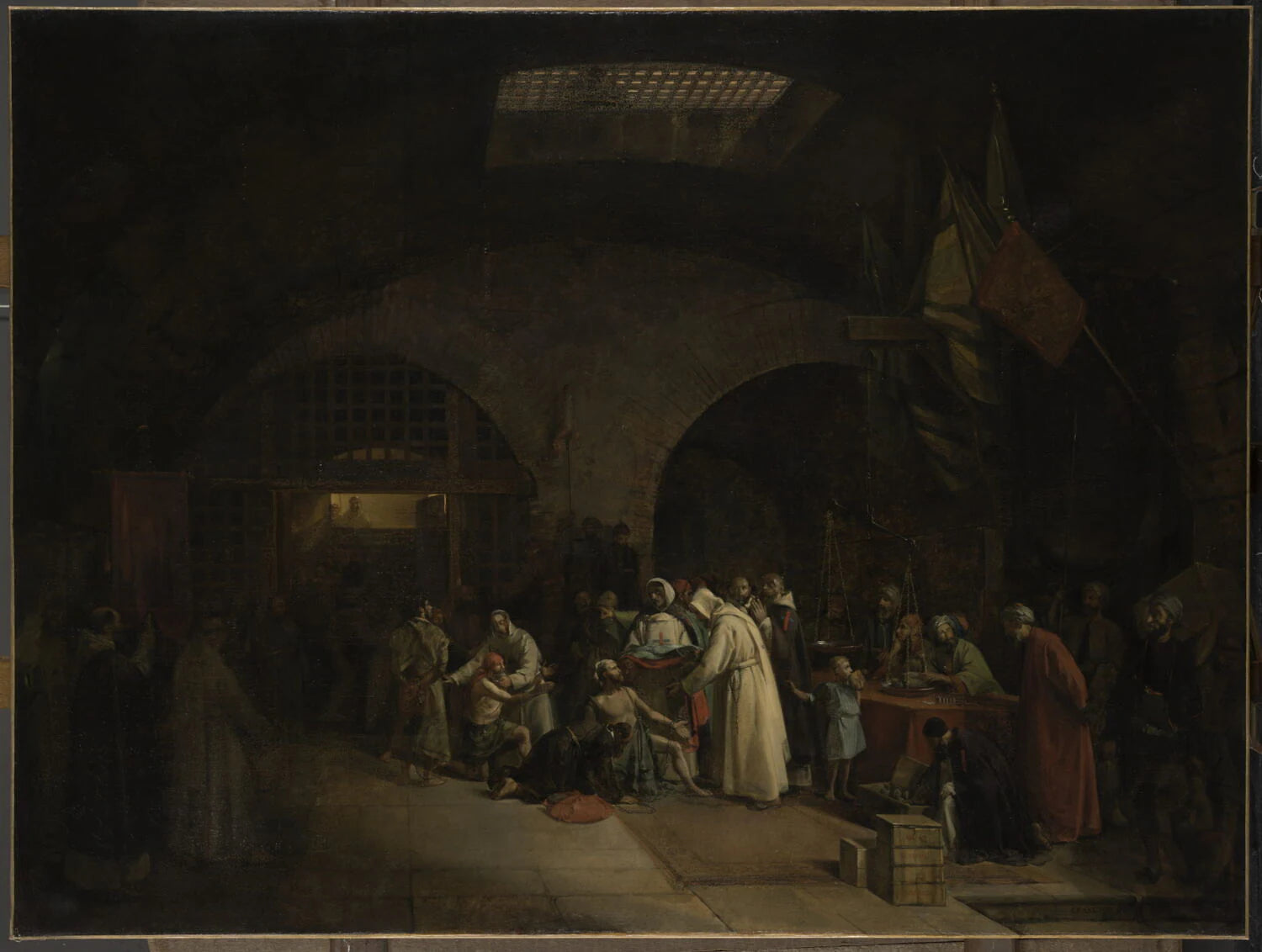 Rachat de prisonniers dans les prisons d Alger - François Marius Granet