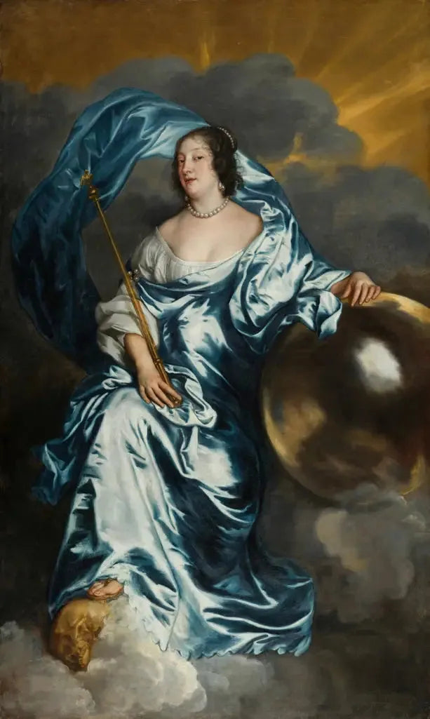 Rachel de Ruvigny, grevinna av Southampton, i rollen som Fortune - Antoine van Dyck