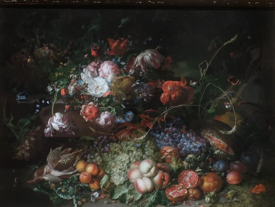 Fruits et fleurs dans une forêt - Rachel Ruysch