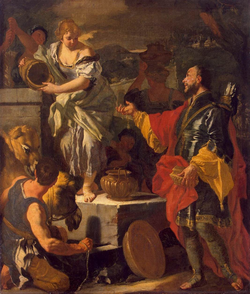 Rébecca vid brunnen - Francesco Solimena