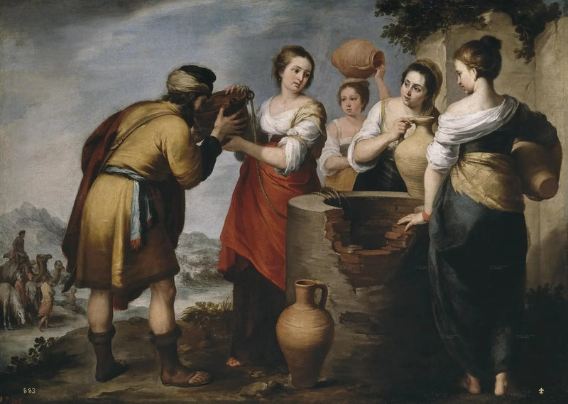 Rebecca och Eliezer - Bartolomé Esteban Murillo