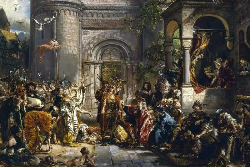 Mottagandet av judarna 1096 e.Kr. - Jan Matejko