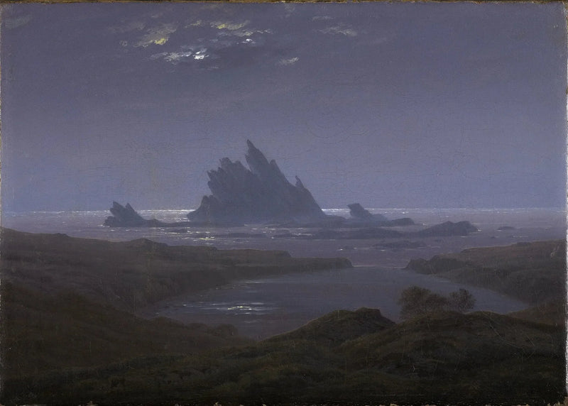 Klipprev i havet - Caspar David Friedrich