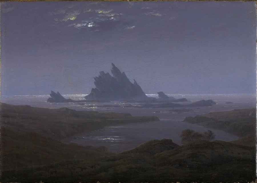 Klipprev i havet - Caspar David Friedrich
