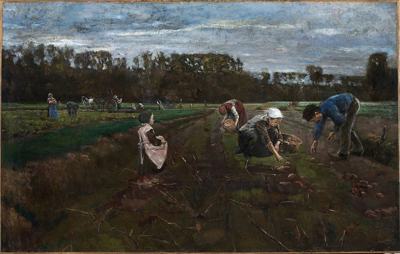 Skörd av potatis - Max Liebermann