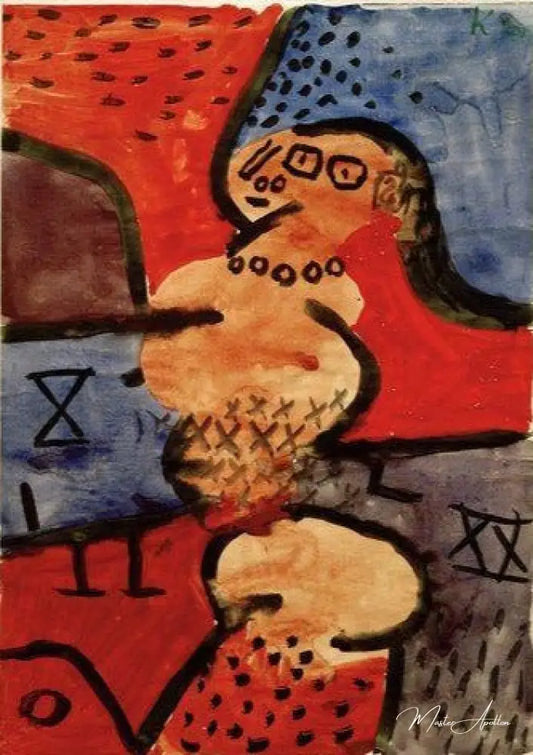 Reconstitution d'une danseuse, un - Paul Klee - Reproductions de tableaux et peintures haut de gamme