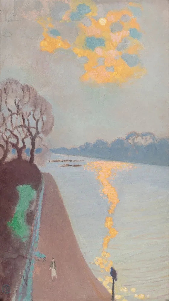 Reflexion av solen på floden - Maurice Denis