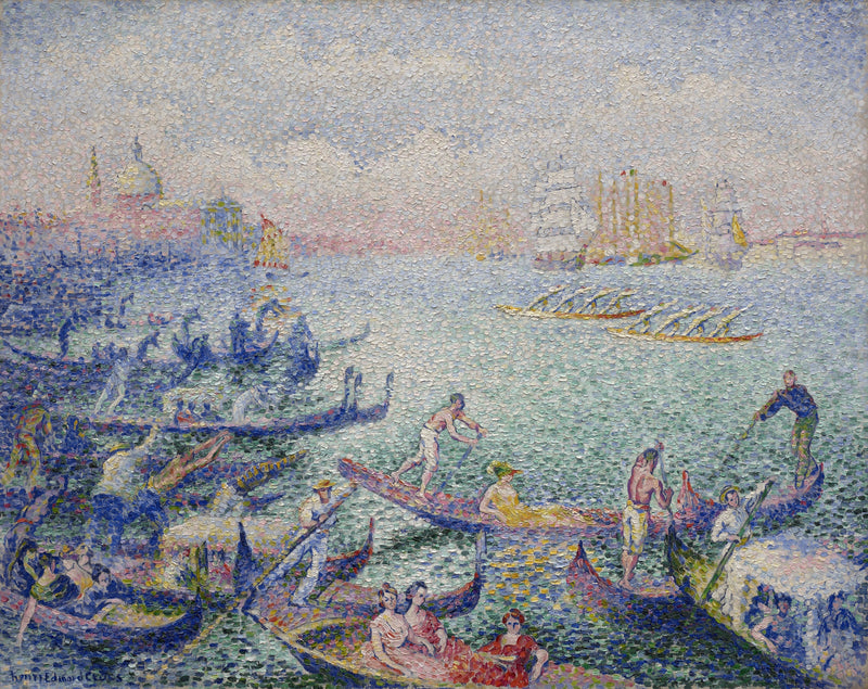 Venetiansk regatta - Henri-Edmond Cross