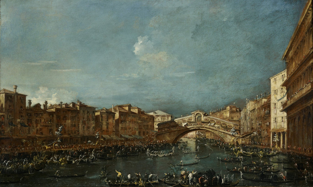 Régate au pont du Rialto - Francesco Guardi - Alpha Reproduction