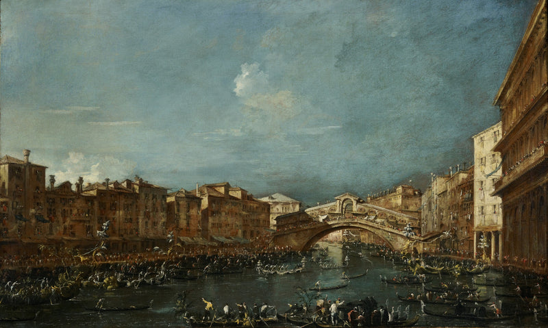 Régatta på Rialto-bron - Francesco Guardi