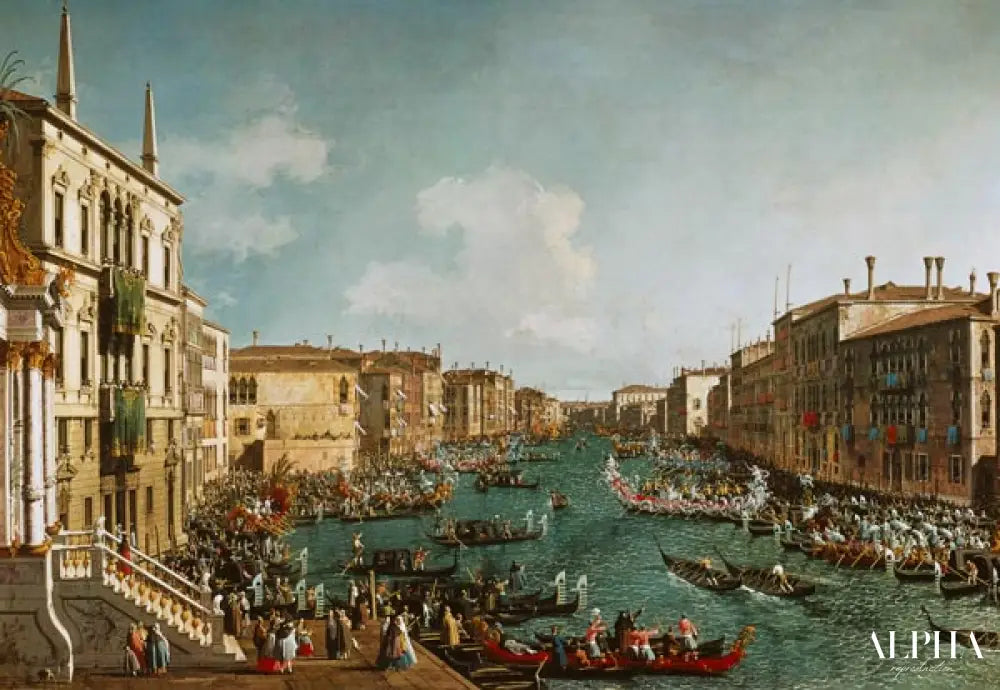 Régates sur le Grand Canal - Giovanni Antonio Canal - Reproductions de tableaux et peintures haut de gamme