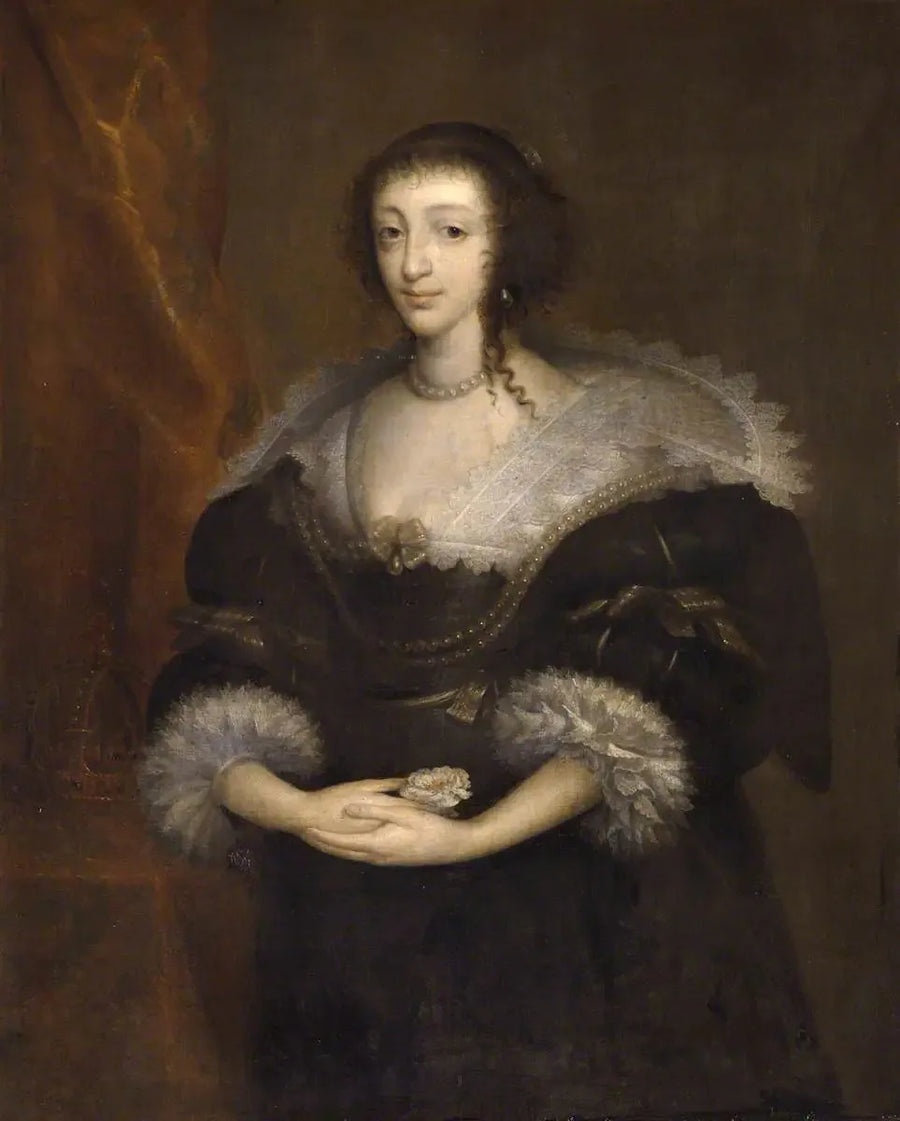 Reine Henriette Marie (1609–1669), maka till Karl I - Antoine van Dyck