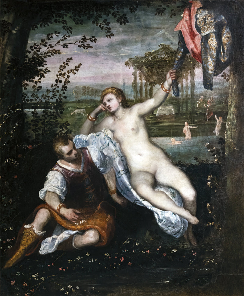 Renaud och Armide - Jacopo Tintoretto