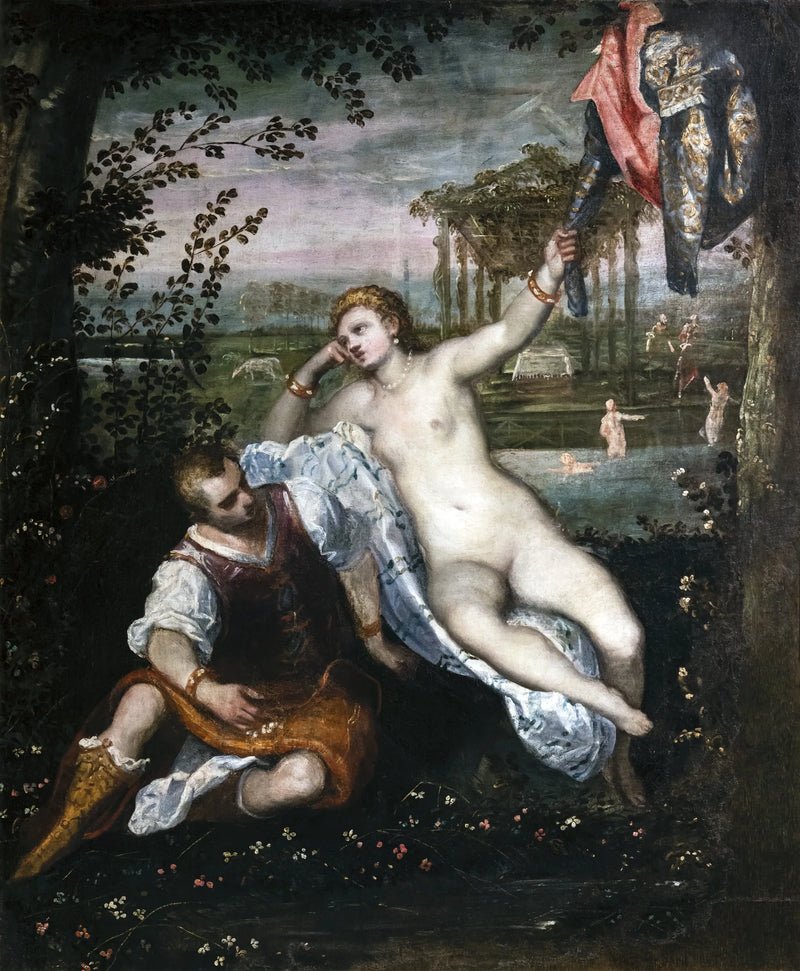 Renaud och Armide - Jacopo Tintoretto