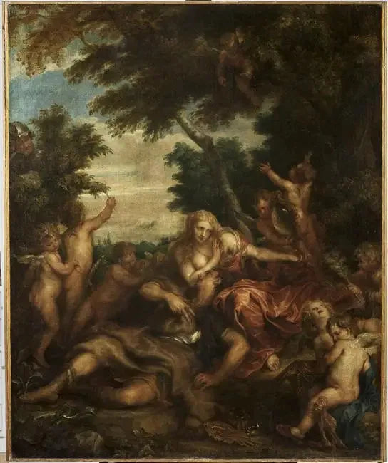Renaud och Enchantress Armide - Antoine van Dyck