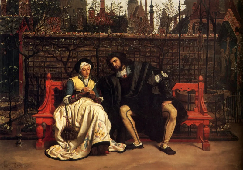 Mötet mellan Faust och Margareta - James Tissot