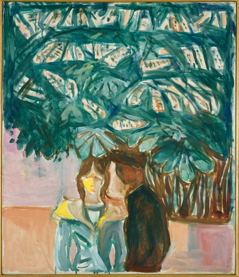 Möte under en kastanj - Edvard Munch