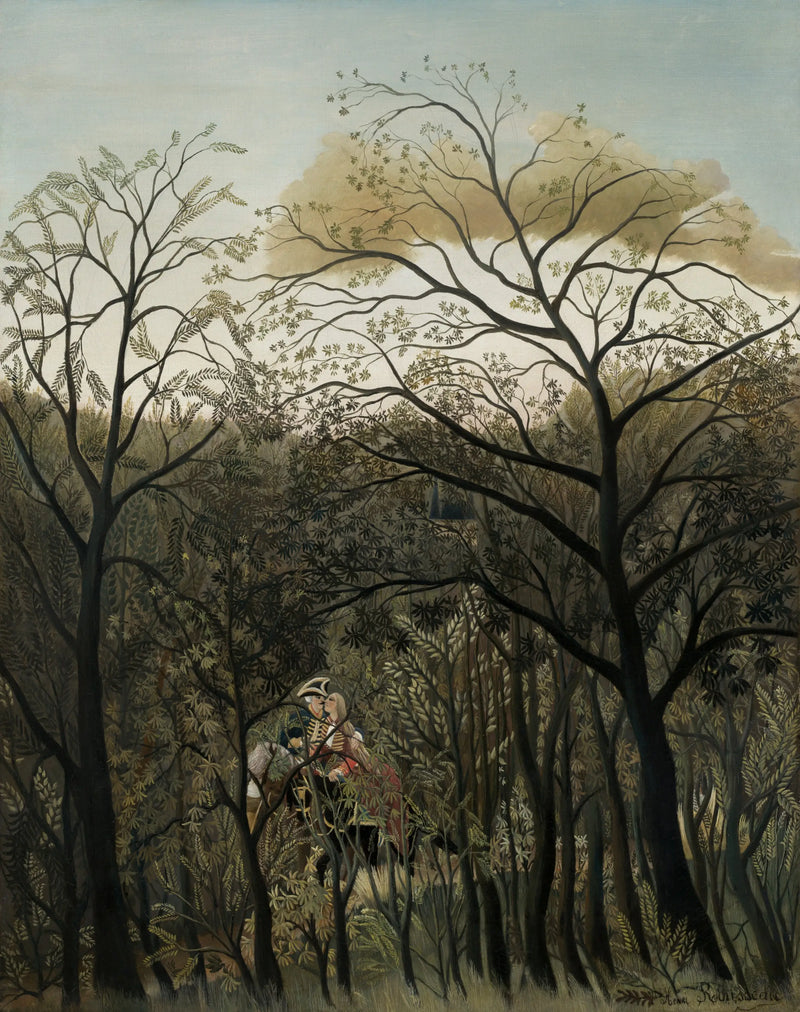 Möte i skogen - Henri Rousseau