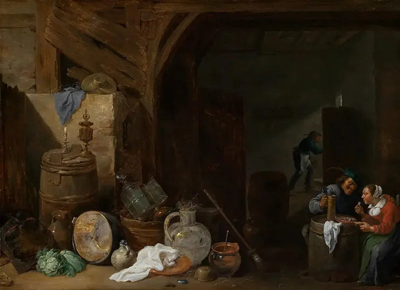 Måltid i ladan - David Teniers den yngre
