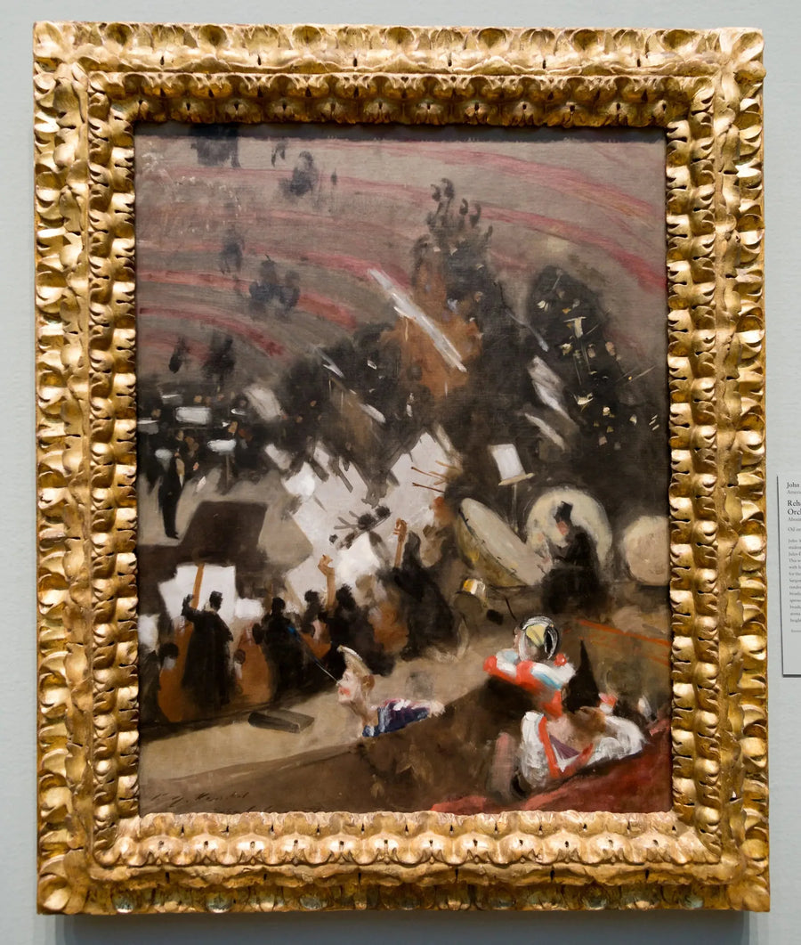 Orkester Pasdeloup repetition på Cirque d'Hiver - John Singer Sargent