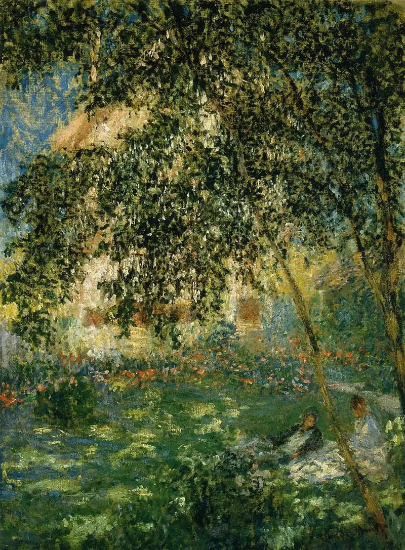 Vila i trädgården, Argenteuil W408 - Claude Monet