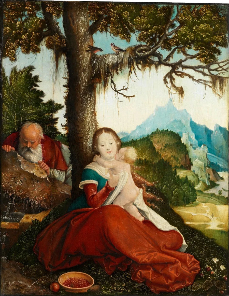 Vila under flygningen till Egypten - Hans Baldung Grien