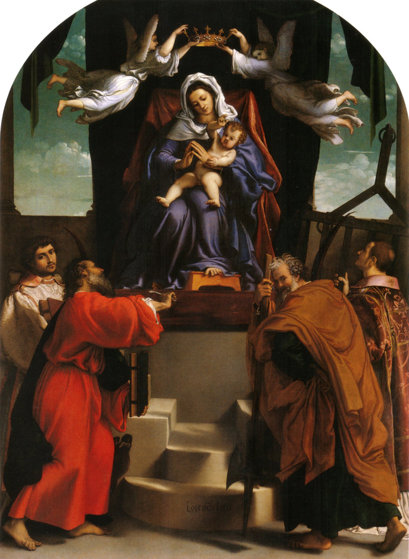 Retabel av halberd - Lorenzo Lotto
