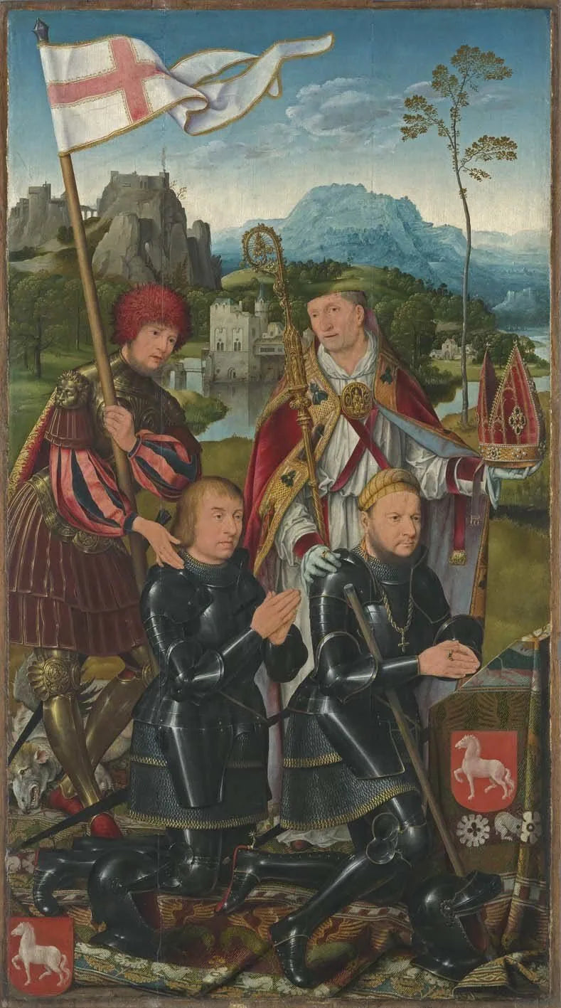 Marientod-altarretabel - vänster panel - Joos van Cleve