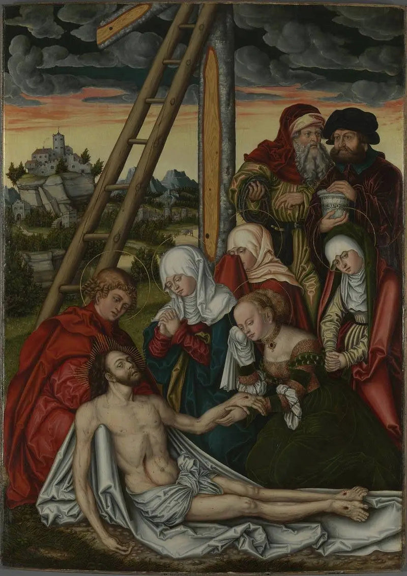 Pierre och Paulus altare: Kristi beklagelse - Lucas Cranach den äldre