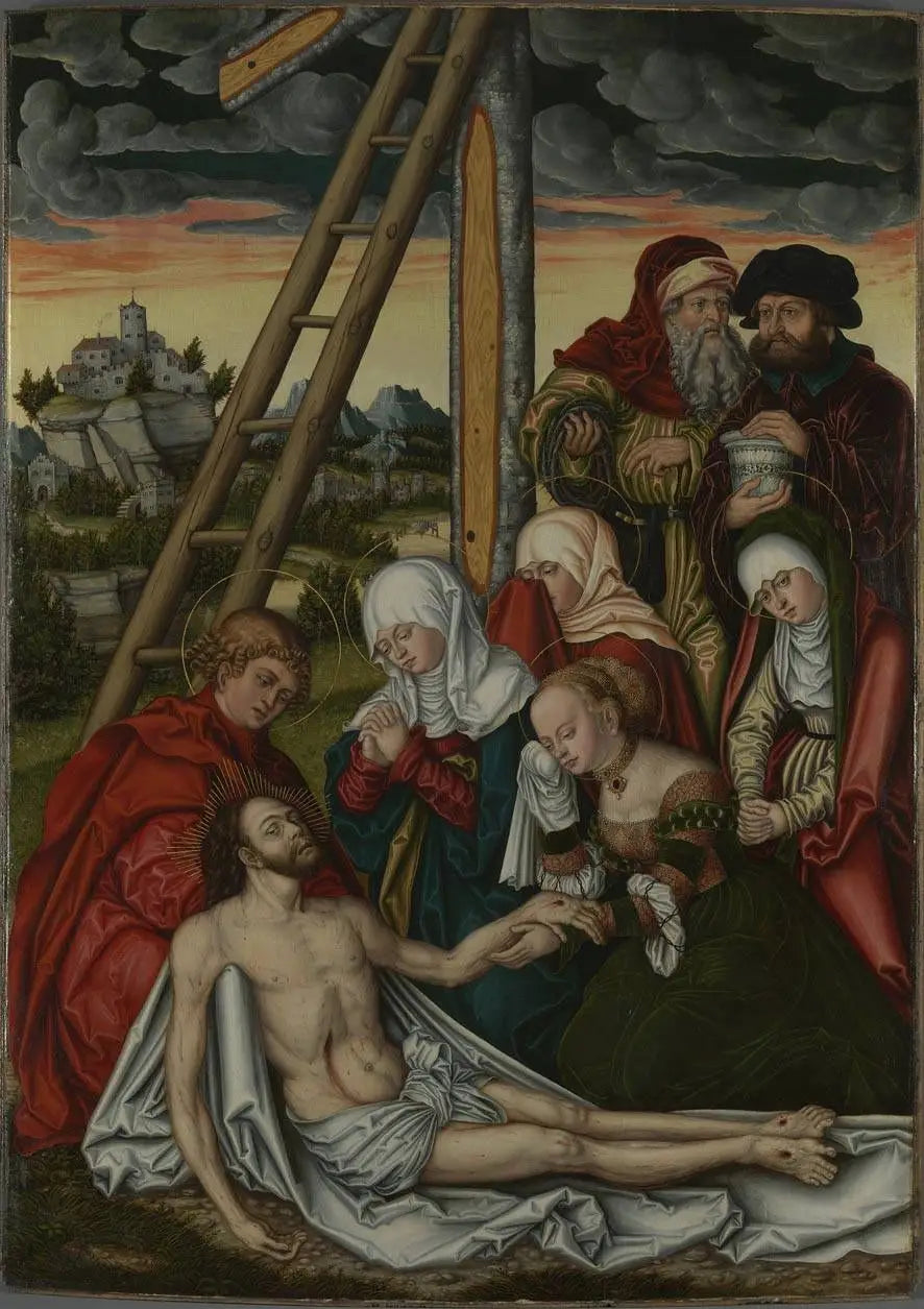 Pierre och Paulus altare: Kristi beklagelse - Lucas Cranach den äldre